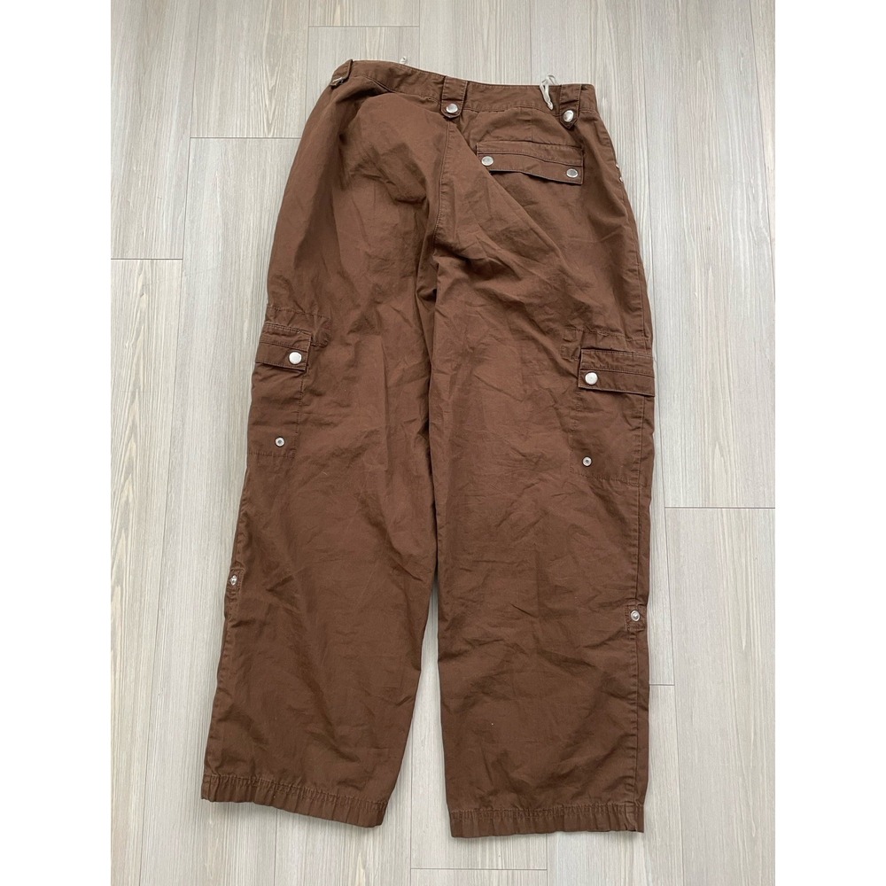 Jones New York Women's Chocolate Brown Cargo Pants Size 8 Y2K Grunge - Picture 2 of 6